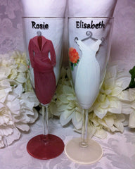 MOTHER OF THE BRIDE & MOTHER OF THE GROOM WINE GLASSES