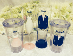 BRIDE & GROOM GLASSES
