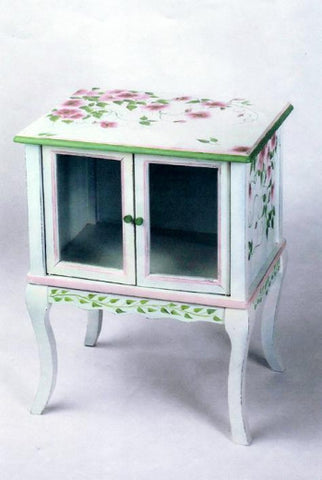 SMALL CURIO CABINET CUSTOM DESIGN AND PAINTING