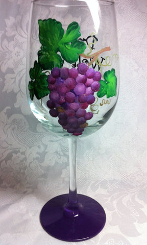 GRAPE CLUSTER WINE GLASS
