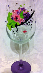 FLOPPY HAT WINE GLASSES 4 GLASSES