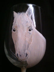 HORSE PORTRAIT WINE GLASS