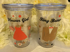 FLOWER GIRL & RING BEARER TUMBLERS