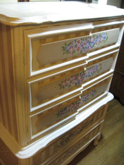 HAND PAINTED SEWING CABINET