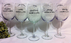 5 GREY BRIDESMAID DRESS FLUTES