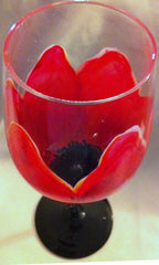 POPPY WINE GLASS