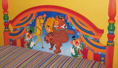 CUSTOM ORDER DESIGN AND PAINTING CIRCUS CHILD'S BED