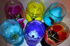 FLOWER WINE GLASSES Set of 6