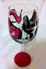 SHOE DIVA WINE GLASS