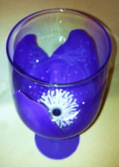 MOTHERS DAY FLOWER WINE GLASS