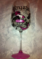 HAIR DRESSER WINE GLASS