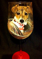 DOG WINE GLASS