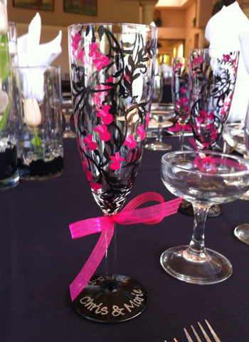 CUSTOM DESIGN WEDDING GLASSES