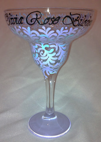 SWIRL MARGARITA GLASS