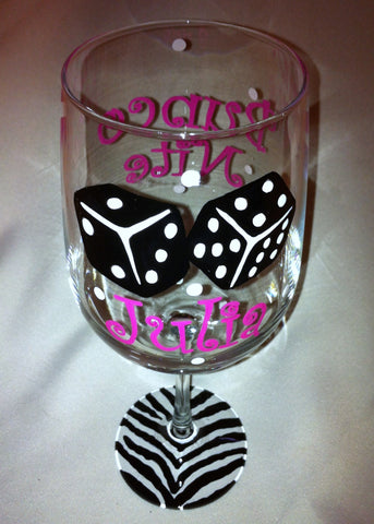 BUNCO NITE WINE GLASS