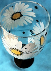 PURPLE HIBISCUS WINE GLASS
