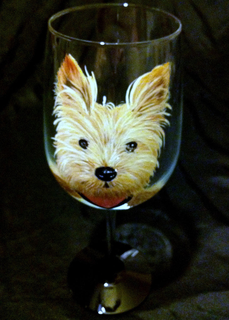 SMALL DOG BREED WINE GLASS