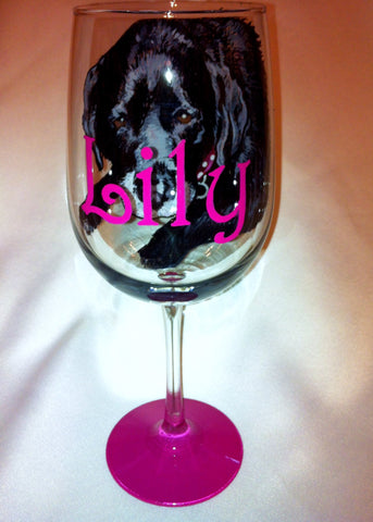 BLACK LAB WINE GLASS