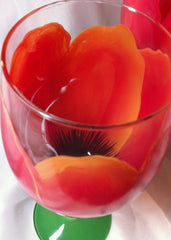 POPPY WINE GLASS