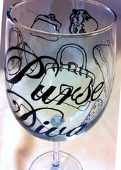 PURSE DIVA WINE GLASS