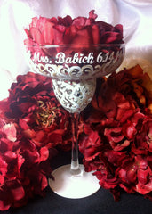 BRIDE SWIRL MARGARITA GLASSES