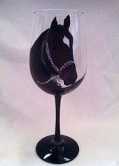 HORSE PORTRAIT WINE GLASS