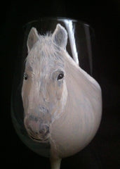 HORSE PORTRAIT WINE GLASS