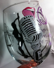 PERSONALIZED BACHELORETE WINE GLASSES 6 GLASSES