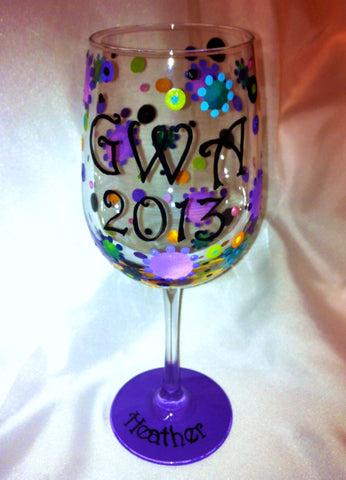 GIRLS  WEEKEND  AWAY  WINE  GLASSES 4 GLASSES