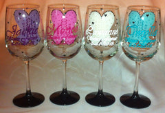 BOUSTIER BACHELORETTE WINE GLASSES