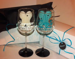 BOUSTIER BACHELORETTE WINE GLASSES