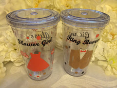 FLOWER GIRL & RING BEARER TUMBLERS