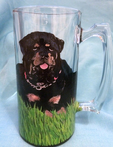 HAND PAINTED BULLMASTIFF MUG