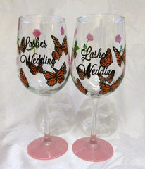 CUSTOM DESIGN  WEDDING GLASSES