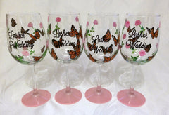 CUSTOM DESIGN  WEDDING GLASSES