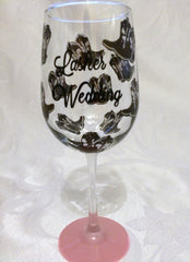CUSTOM DESIGN  WEDDING GLASSES