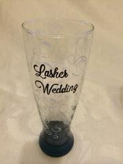 CUSTOM DESIGN  WEDDING GLASSES