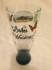 CUSTOM DESIGN  WEDDING GLASSES