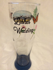 CUSTOM DESIGN  WEDDING GLASSES