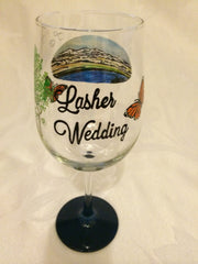 Copy of CUSTOM DESIGN  WEDDING GLASSES