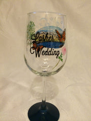 CUSTOM DESIGN  WEDDING GLASSES