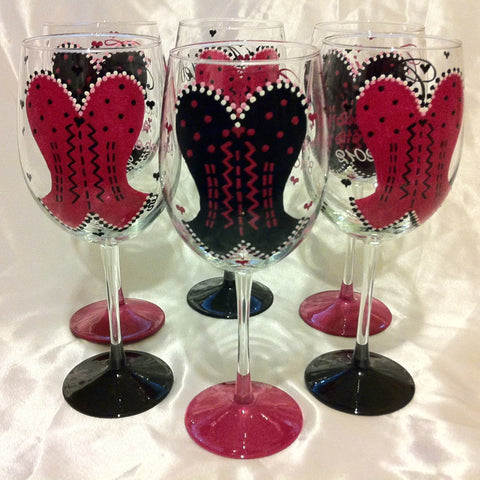 BACHELORETTE WINE GLASSES 6 GLASSES