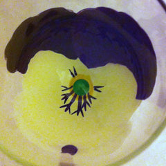 PANSY WINE GLASS Set of 6