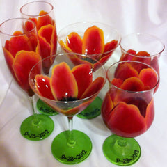 SUNSET TULIP WINE GLASS