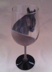 HORSE PORTRAIT WINE GLASS